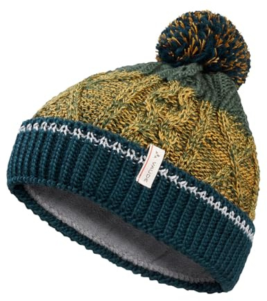 VAUDE Kinder Mütze Kids Cornua Beanie III, warm und elastisch, mit weichem Fleece-Innenfutter, Savanna, L