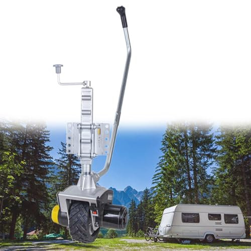 GESAIDES Roue Jockey de Remorque électrique, 12 V 550 W, électrique, Déplace Un Poids de Roulement de 2 722 kg, pour Déplacer Une Remorque, Une Caravane, Un Bateau