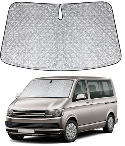 Sonnenschutz Auto für VW T5 T6 Frontscheibe Innen | Faltbare UV-Schutz