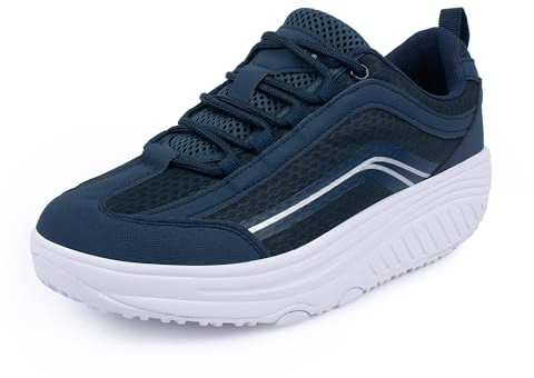 Aerosoft Walker Comfort - Zapatillas con cordones para hombre y mujer, espuma viscoelástica