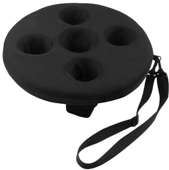 JoyousMall Aufblasbarer schwimmender Getränkehalter, Pool schwimmender Getränkehalter mit 5 Löchern schwimmendes Tablett für Schwimmen Strand Party und Frühlingswanne
