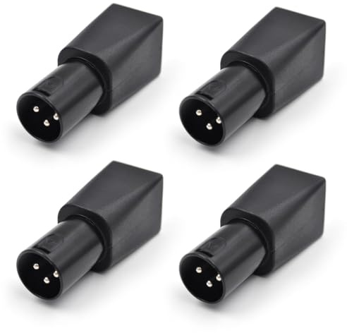Xnuiasqe Lot de 4 adaptateurs RJ45 Ethernet vers XLR 3 broches XLR 3 broches pour audio vidéo mâle