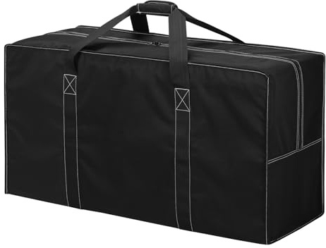 ZZY 130L Reisetasche XXL - 35 inch Sporttasche Groß, Tragetasche mit Großer Kapazität, Geeignet für Sport, Fitness & Reisen, 88x31x45 cm, (Schwarz)