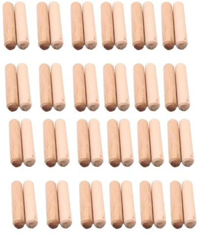 QUXVUIS 50 piezas de tacos de Para madera fuertes y duraderos para todas las necesidades artesanía, varillas Para madera redondas naturales, pasadores