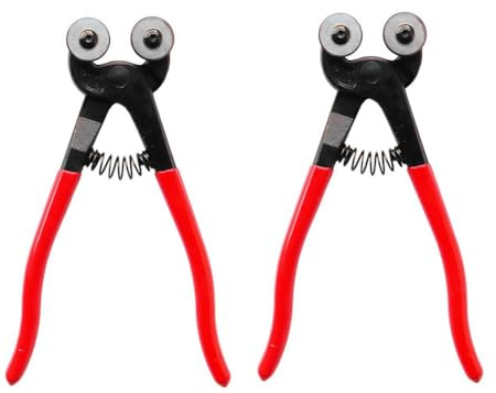 Buhdjfnke 2 Pezzi Tagliapiastrelle Manuale Utensile per Mosaico Rotella Tagliapiastrelle Pinze per Rifinitura per Piastrelle da Parete