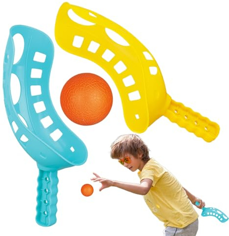 Scoop Ball Game - Interessante lancio divertente interattivo | Set di cattura, Kit da spiaggia per sport all'aria aperta, Gioco di raccolta di palline per bambini Giochi di lancio in cortile all'aper