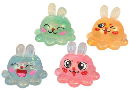 Anti Stress Spielzeug Maltose Hase Squishy, Kawaii Bunny Quetschspielzeug für Kinder & Erwachsene, Soft Squeeze Toy zur Entspannung, Mitgebsel Kindergeburtstag, Zufällige Farbe