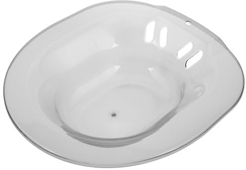 Sitzbadewanne aus Kunststoff für Toilette und Wochenbettpflege | Tiefe Form, Einfache Reinigung, Ergonomisch Gestaltet, Geeignet für Zuhause und Krankenhaus