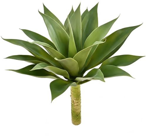 Faticenic Fausse Plante d'agave, Plante d'agave Artificielle avec des Feuilles Vertes vibrantes et des détails réalistes pour Les espaces intérieurs, Fausse, Artificielle