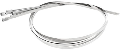 Aexit 600mm Long 4.6mm Width Stainless Steel Sprayed Cable Tie 5PCS (0d195ebbcffa71470909ff3b9eec867a)
