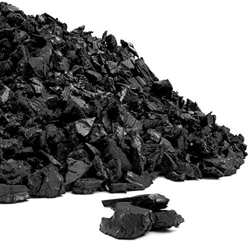 Playsafer Rubber Mulch Nuggets Protective Flooring for Playgrounds, Swing-Sets, Play Areas, and Landscaping (40 LBS - 1.55 CU. FT., Black)