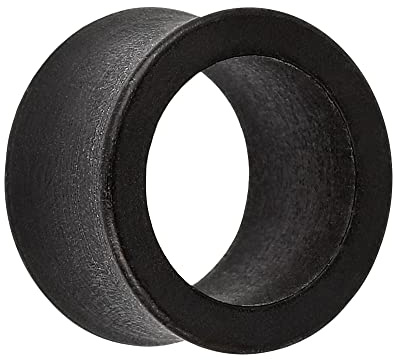 Treuheld® | Holz Ohr Flesh Tunnel | Schwarz | Double Flared