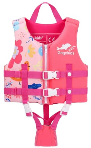 Gogokids Gilet Bain pour Enfants Floating Jacket - Gilets de Flottaison de Bain pour Enfants Assist Maillots de Bain Formation de Natation Bouyancy Swimsuit Assist de Bain pour 4-6 Ans