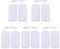 Yitaocity 10Pcs Reusable Large Electrode Pads for TENS Unit Replacement Pads for TENS Machine 2mm PIN Connector - 5x10cm Self-Adhesive Electrodes Pads for Electrotherapy (5x10cm/2x4inch), White
