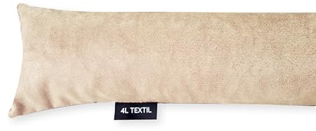4L Textil Zugluftstopper Durchzugstopper Windstopper für Türen und Fenster Luftzugstopper für Tür Türschlange Türrolle 70 cm 80 cm 90 cm 100 cm 150 cm (Beige, 150 cm)
