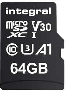 Integral 64GB Doppelpack microSD-Karten, Premium High-Speed, 4K-Video, 100MB/s Lesen, 50MB/s Schreiben, UHS-I, U3, V30, Klasse 10, A1 – für Smartphones, Tablets, Drohnen, Spielkonsolen.