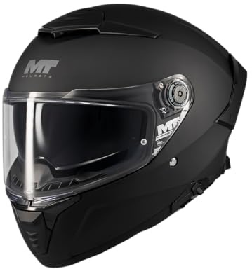 MT Helmets Thunder 4 SV – Casco Moto Integral con Visor Solar Full Vision, Pantalla Antivaho Compatible con Pinlock, Interior Lavable y Calota HIRP | Homologado ECE 22.06 & DOT