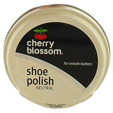 New Neutral Cherry Blossom Tin Polishes, Cleans, Restores & Shines. - Neutral - UK Size 1