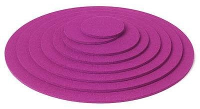 Hey Sign Filz Filzuntersetzer Stärke 5mm Ø 20cm rosa