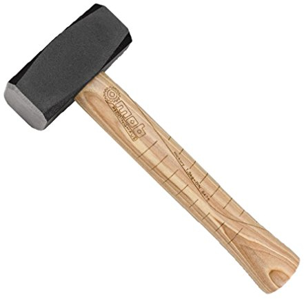 Peddinghaus 5293032000 Massette avec Manche en Hickory, Noir/Beige, 2000 g