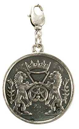 Alpenflüstern Trachten-Anhänger Maibaum Bäcker für Charivari oder Trachtenkette (antik-silber-farben) AAH155