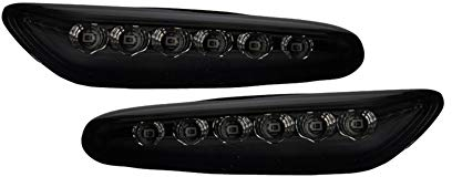 AUTO-STYLE Satz LED Seitenblinker (T10 Plug) kompatibel mit BMW 1er E8x / 3er E46 / E9x / 5er E6x / X1 E84 / X3 E83 - Smoke