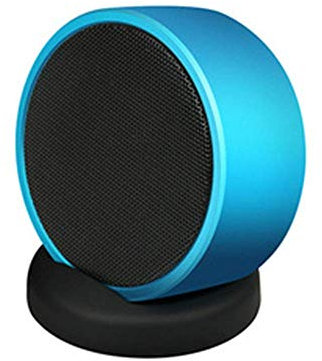 Mini Heavy-duty subwoofer portable mobile Bluetooth blue small speaker base speakers. The treble is bright and the bass is thick.