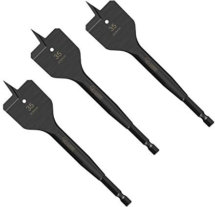 SabreCut 3pcs SCRIW35_3 35mm x 152mm Madera dura blanda Brocas pala madera