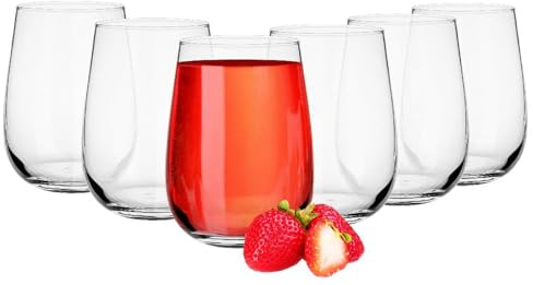 Glasmark KROSNO 1992 Gaja Gläser-Set 6-teilig Trinkgläser Wassergläser Drinkgläser Saftgläser Spülmaschinenfest 6x330 ml