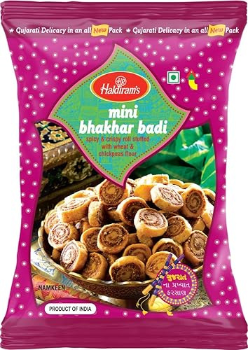 Haldiram's Mini Bhakharwadi | 200g (Pack of 2) | Popular Indian Savouries | Treat for Every Occasions | Bite Sized Snack
