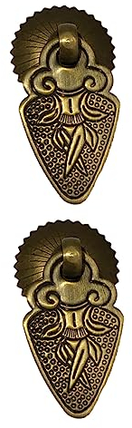 jojofuny 2stücke Bronze Schubladenknöpfe Antik Für Holzkisten Schranktürknöpfe Vintage Schmuckkästchenzubehör Aus Kupfermaterial