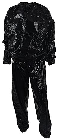 KOROBIE Manta de Sauna infrarroja 2pcs Fitness Pesado Fitness Pérdida de Peso Suda Sauna Traje Ejercicio Gimnasio Anti-Rip Black L & XL Controlable a Distancia