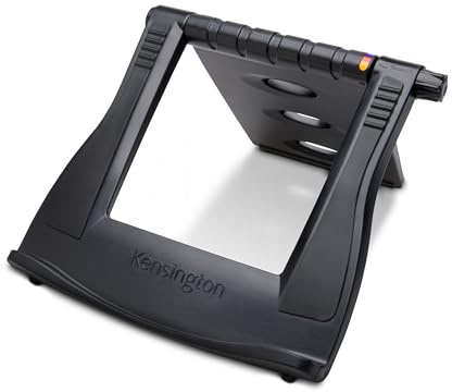 KENSINGTON Smart Fit Easy Riser EQ - Support pour Ordinateur Portable Refroidissant, Design Léger, Réglable, Repliable & Antidérapant, Rehausseur pour PC 12 à 17, 50% de Matériaux Recyclés (K52805EU)