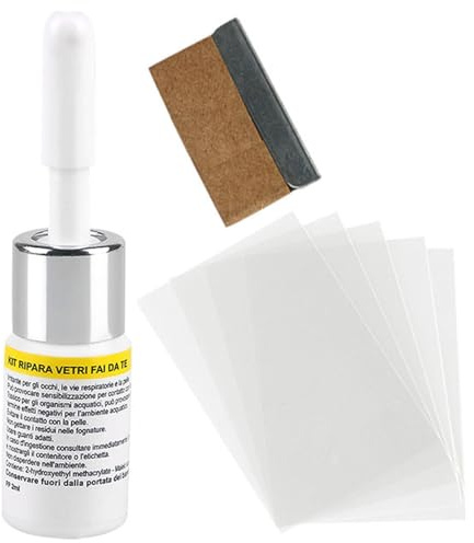 Windscreen Repair Fluid Kit | Windscreen Chip Repair Kit | Sturdy Resin Nano Glass Repair Fluid | Cracked Glass Repair Kit Tools for Fix Windscreen Chip & Scratch