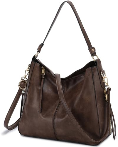 VX VONXURY Borsa a Tracolla Donna, Elegante Grande Borse Donna Hobo in Vegan Pelle Tote Bag per lavoro e viaggio