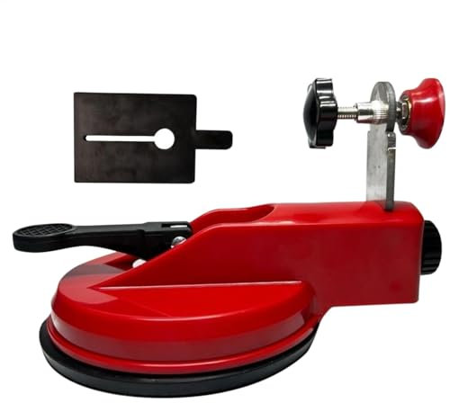 Livellatore da parete, composto di livellamento per pavimenti, strumento a ventosa per piastrelle vibranti, distanziatori riutilizzabili per installazione professionale, 15,5 x 11 cm