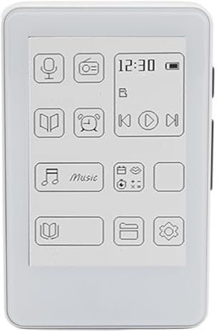 Player Mp3 con Bluetooth 5.0, Lettore di Musica Digitale con Schermo a Inchiostro da 2,7 Pollici, Suono Hifi, Ricarica di Tipo C, Riproduttore Mp3 per la Casa di Viaggio