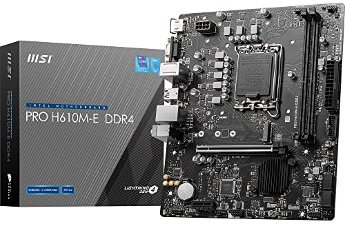 ADMI CPU/Motherboard/RAM Bundle – Intel Core i5-12400F + MSI PRO H610M-E DDR4 (No RAM) – Pre-Assembled & Tested