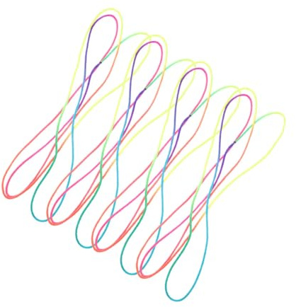 FIXOSHEE 4pcs Rainbow Color Cat Cradle Finger Rope for Hand Game Strings for Concentration and Creativity Strings for Outdoor Play and Party Favors