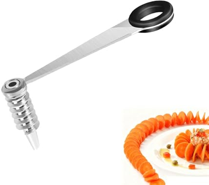 Grönsaksspiralisator spridare zucchini grönsaksskärare bärbar, vass och praktisk, lämplig för alla typer av frukt och grönsaker som gurkor, morötter, zucchini och äpplen