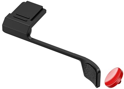 JJC XE5 Metall Daumen Hoch Griff mit Weichem Auslöser für Fuji X-E5,Schwarz