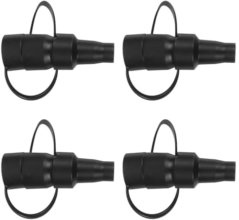 Mikinona 4pcs Air Bed Replacement Nozzles Set Plastic Air Mattress Pump Attachments 3 Different Sizes for Inflatable Beds and Pools