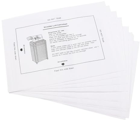 Mikikit 8 Unidades de Papel para Aceite Lubricante para Trituradora Profesional Fácil Uso y Mejora de Rendimiento en Oficina y Mercado