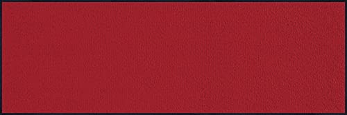 wash+dry Fußmatte, scarlet 60x180 cm, innen und außen, waschbar, rot