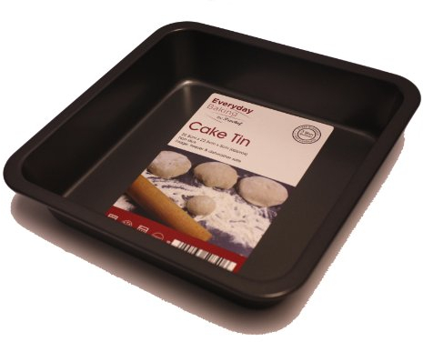 Prochef Essentials Non Stick Square Cake Tin,22 x 22 x 5cm
