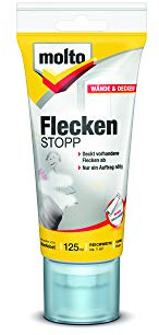 Molto Flecken Stopp, Isoliert bzw. deckt Flecken ab und verhindert dauerhaft erneutes Durchschlagen, Weiß, 125 ml