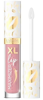 Eveline Cosmetics XL Lip Maximizer Lip Plumper Gloss - Bora Bora #02 | Hyaluronsäure, Chili, Jojobaöl & Capsaicin | 4,5 ML