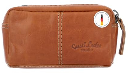 Gusti - Funda para llaves de cuero para hombre y mujer