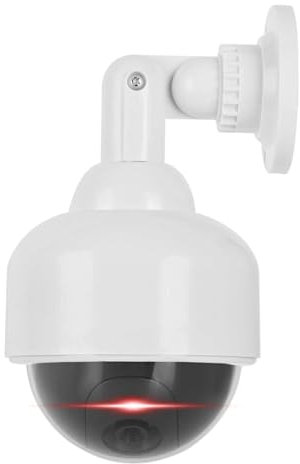 Cuifati Caméra factice Forme de dôme Solide et réaliste étanche pour caméra factice pour l'intérieur et l'extérieur