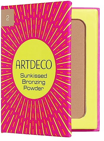 ARTDECO Sunkissed Bronzing Powder – Zart gebräunter Teint & natürliche Ausstrahlung – Kompaktpuder mit seidiger Textur – 1 Stück
